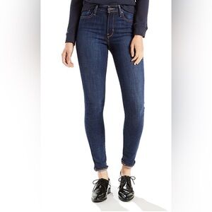 Levi's 721 High Rise Skinny Jeans (Size W28 L28) in color Blue Story